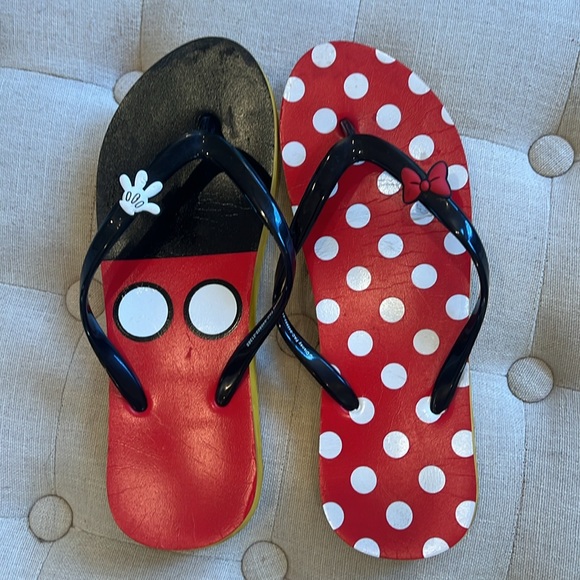 Mickey Mouse flip-flops purchased at Disneyland - Picture 3 of 3